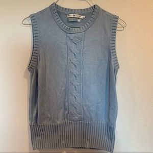 Baby blue sweater vest